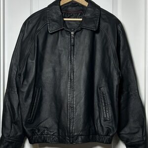 Special✨90s st john’s bay leather jacket 90〜00s【St John's Bay】Leather Jacket | the Holic vintage clothing